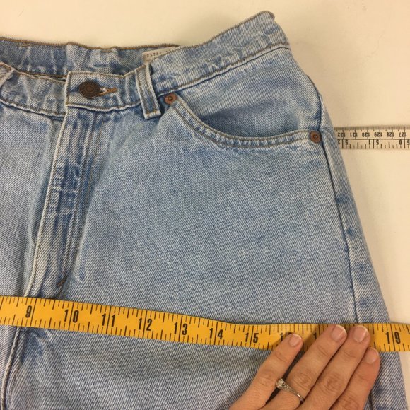 Vintage Levi's 912 Womens Orange Tab Jeans Slim - Picture 8 of 11